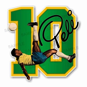Pele The King Pelé O Reí  #10  Precision Cut Decal
