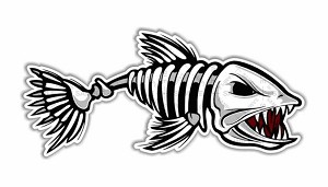 Bone Fish Precision Cut Decal