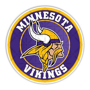 Minnesota Vikings  Round  Precision Cut Decal