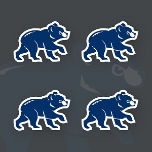Chicago Cubs Set 8 inch (4 Stickers)