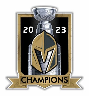 Las Vegas Golden Knights 2023 Champions  Precision Cut Decal