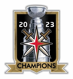 Las Vegas Golden Knights 2023 Champions  Precision Cut Decal