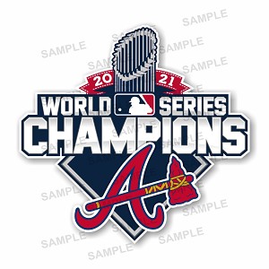 Atlanta Braves 2021 World Series Champions  Precision Cut Decal