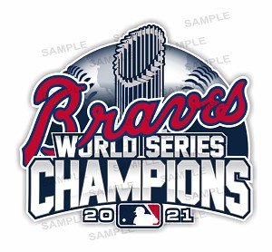 Atlanta Braves 2021 World Series Champions  Precision Cut Decal