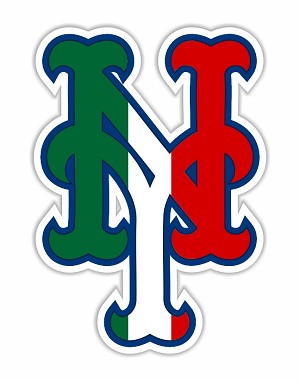 New York Mets "NY"  Italian Flag colors     Precision Cut Decal / Sticker