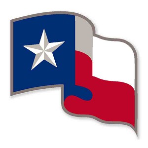 Texas Rangers " Texas Flag "   Precision Cut Decal