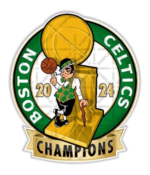 Boston Celtics NBA Champions   Precision Cut Decal