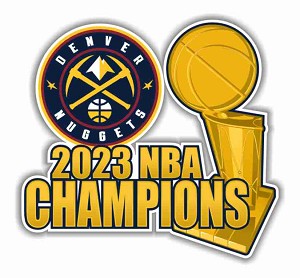 Denver Nuggets  2023 NBA Champions  Precision Cut Decal