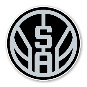 San Antonio Spurs   Precision Cut Decal