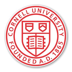 Cornell University Round  Precision Cut Decal