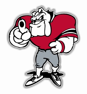 Georgia Bulldogs Mascot 2015 Precision Cut Decal