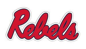 Mississippi Rebels " Rebels "   Precision Cut Decal