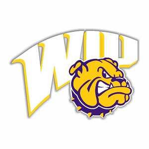 Western Illinois Leathernecks  " WIU " White Letters  Precision Cut Decal