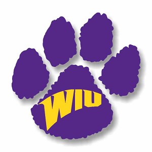 Western Illinois Leathernecks  Paw Precision Cut Decal