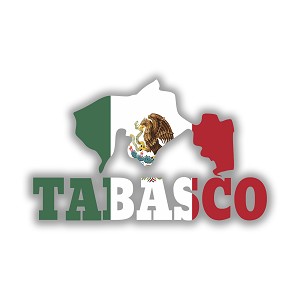 Tabasco Mexico  Precision Cut Decal