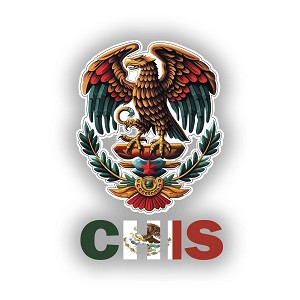 Pride Eagle Chiapas Mexico CHIS  Precision Cut Decal
