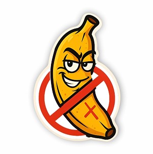 Bad Luck Bananas Precision Cut Decal