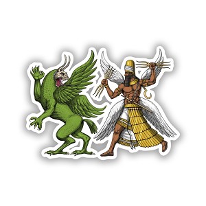 Marduk vs Tiamat Anunnaki Aliens  Precision Cut Decal