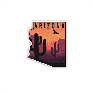 Vintage Arizona Precision Cut Decal