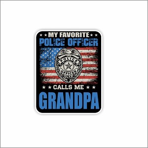My Favorite Police Officer GRANDPA  Precision Cut Decal