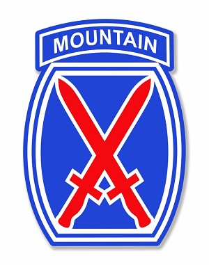 10th Mountain Division USA   Precision Cut Decal (Color)