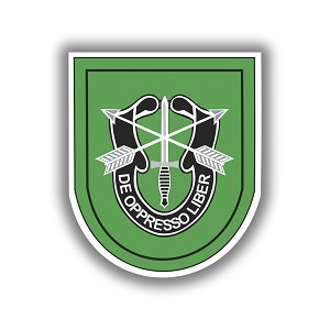 10th Special Forces Group Army Airborne  Precision Cut Decal