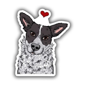 Sweetie Cattle Dogs Black Precision Cut Decal