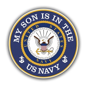 My Son is in The US Navy Precision Cut Decal