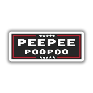 PEEPE POOPOO  Precision Cut Decal