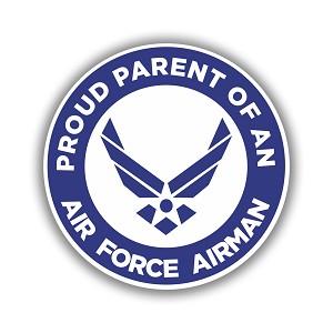 Proud Parent of an Air Force Airman Precision Cut Decal