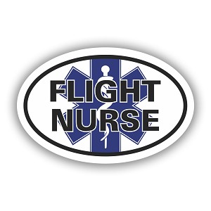 EMT Flight Nurse Star of Life   Precision Cut Decal