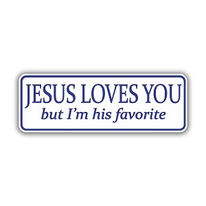 Jesus Loves You  Precision Cut Decal