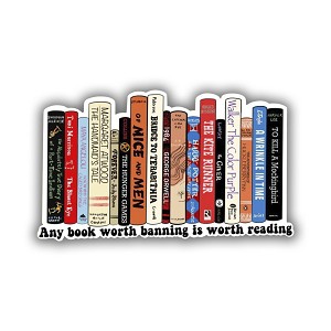 Banned Books are Worth Reading Precision Cut Decal