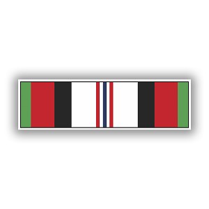 Afghanistan Campaign Service Ribbon Veteran  Precision Cut Decal