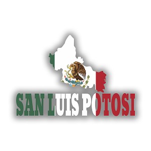San Luis Potosi SLP Mexico  Precision Cut Decal