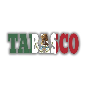 Tabasco Mexico  Precision Cut Decal