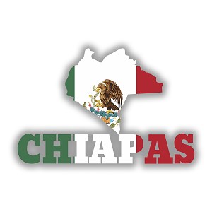 Chiapas Mexico  Precision Cut Decal