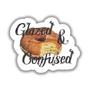 Glazed and Confused Donut Precision Cut Decal