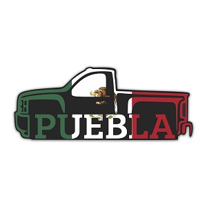 Puebla Mexico Truck Precision Cut Decal 