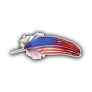 Feather USA Flag Precision Cut Decal