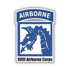 18th XVIII Airborne Corps Fort Bragg  Precision Cut Decal 