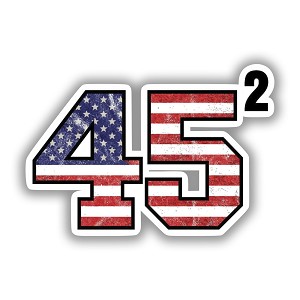 45 USA Flag  Precision Cut Decal