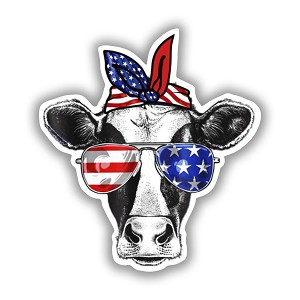 American Cow Head  Precision Cut Decal