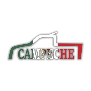 Campeche Mexico Precision Cut Decal 