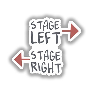 Stage Left Stage Right   Precision Cut Decal