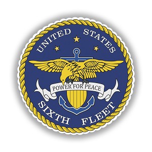 6th Fleet United States Army  Precision Cut Decal