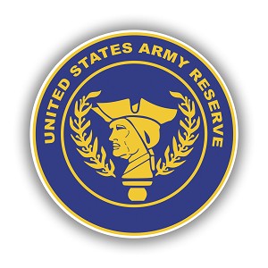 Army Reserve Seal Round  Precision Cut Decal
