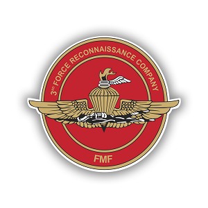 11000-VLA375 3rd Force Recon Company  Precision Cut Decal