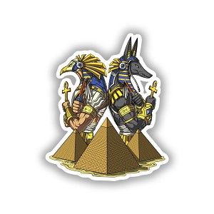 Egyptian God Anubis  Precision Cut Decal