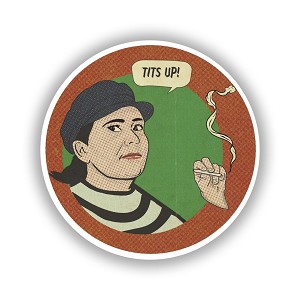 Tits Up Precision Cut Decal